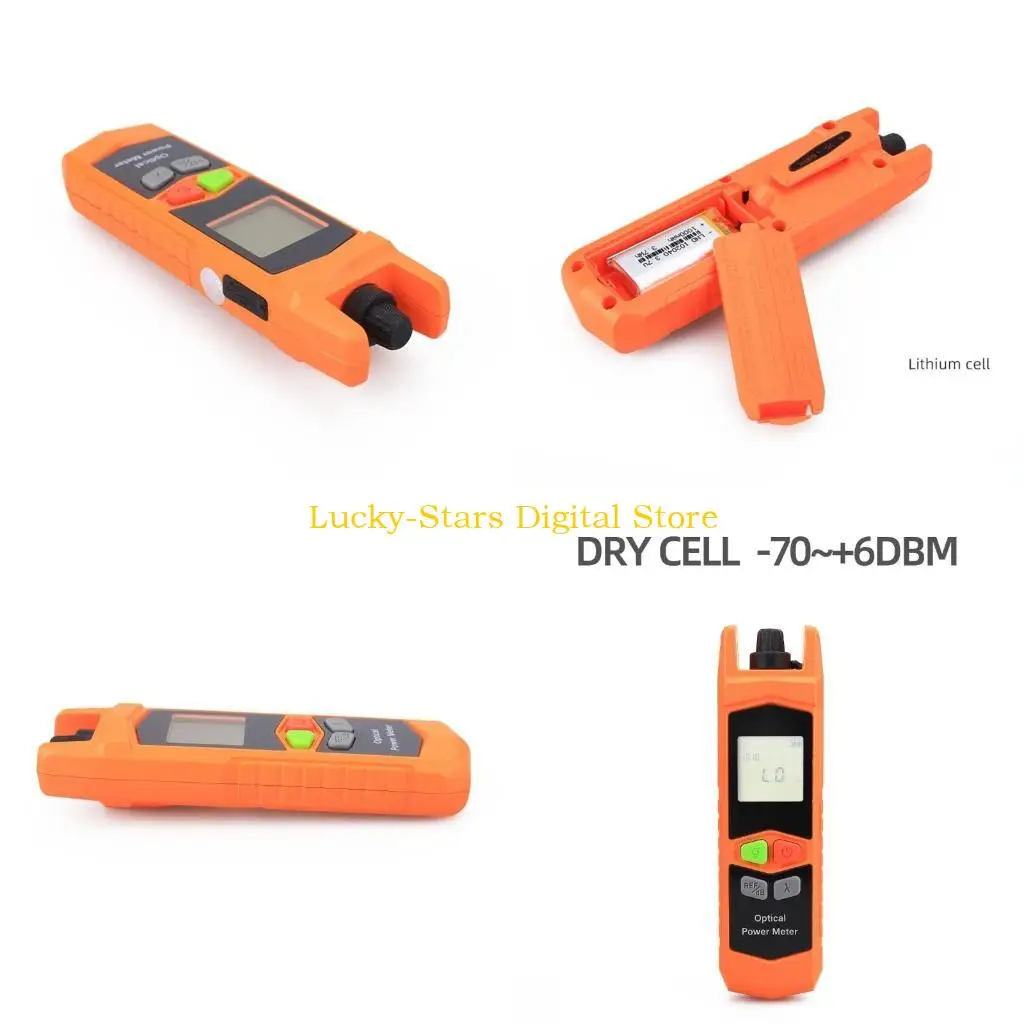T3EE -70~+6dBm/-50~+26dBm Laser-Source Visual Fiber Optical Power Meter LED Lighting with Network-Cable Test Multi-meter Tool