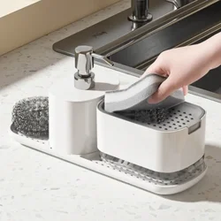 Hot Press-type Household Automatic Liquid Outlet Box Desktop Hand Sanitizer Storage Box Bathroom Countertop Towel Rack  Soap Box