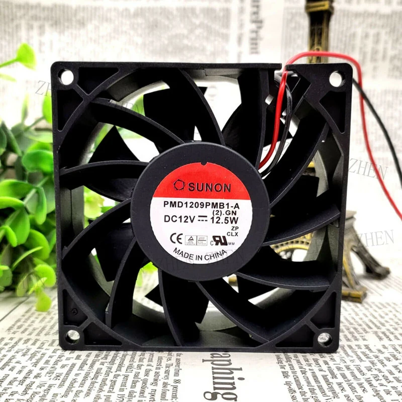 S for SUNON PMD1209PMB1-A 9038 9CM 12V 12.5W 2-pin double ball inverter cooling fan