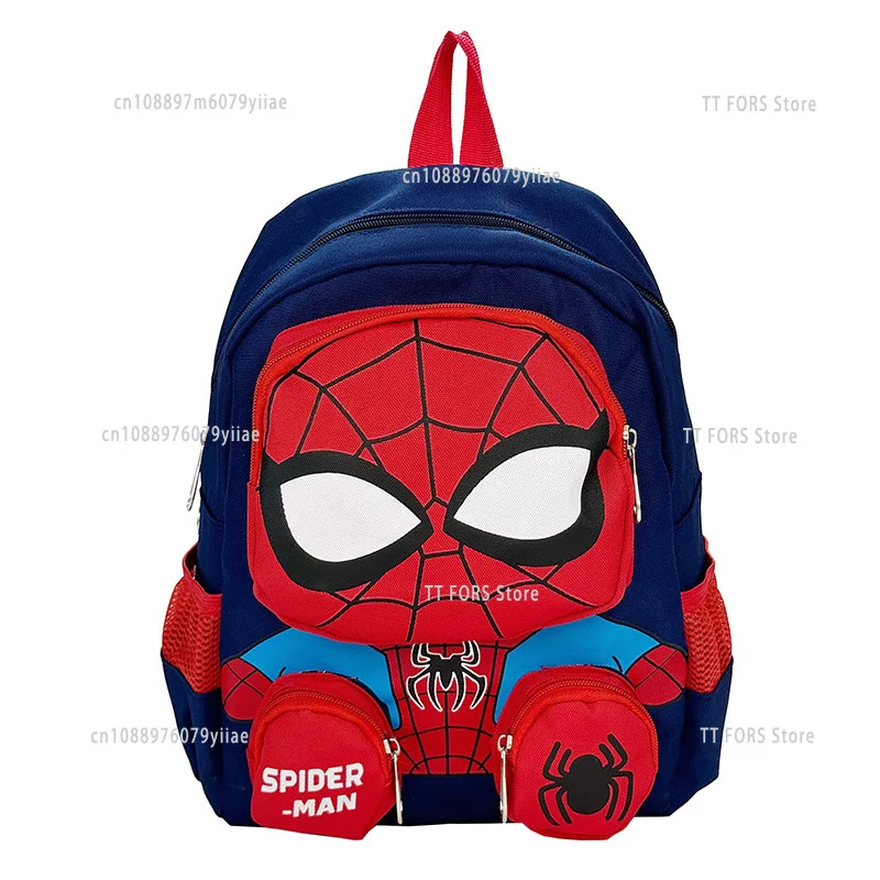 Superhero Spiderman Backpack Student Schoolbag Cartoon 3D Stereo Kindergarten Backpack Children's Christmas Birthday Gift