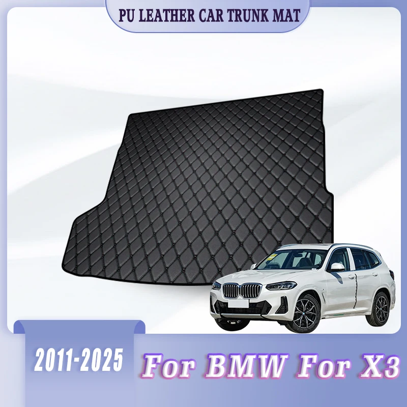 Car Trunk Carpets Mats For BMW X3 2025 2024 2023 2022 2021 2020 2019 2018 2017 2016 2015 2014 2013 2012 2011 Auto Accessories