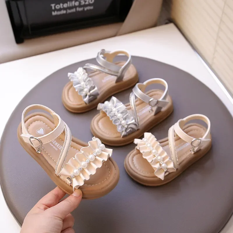

Summer 2025 New Style Girls Sandals Baby Fashionable Princess Soft Bottom Comfortable Toddler Shoes Children Footwear