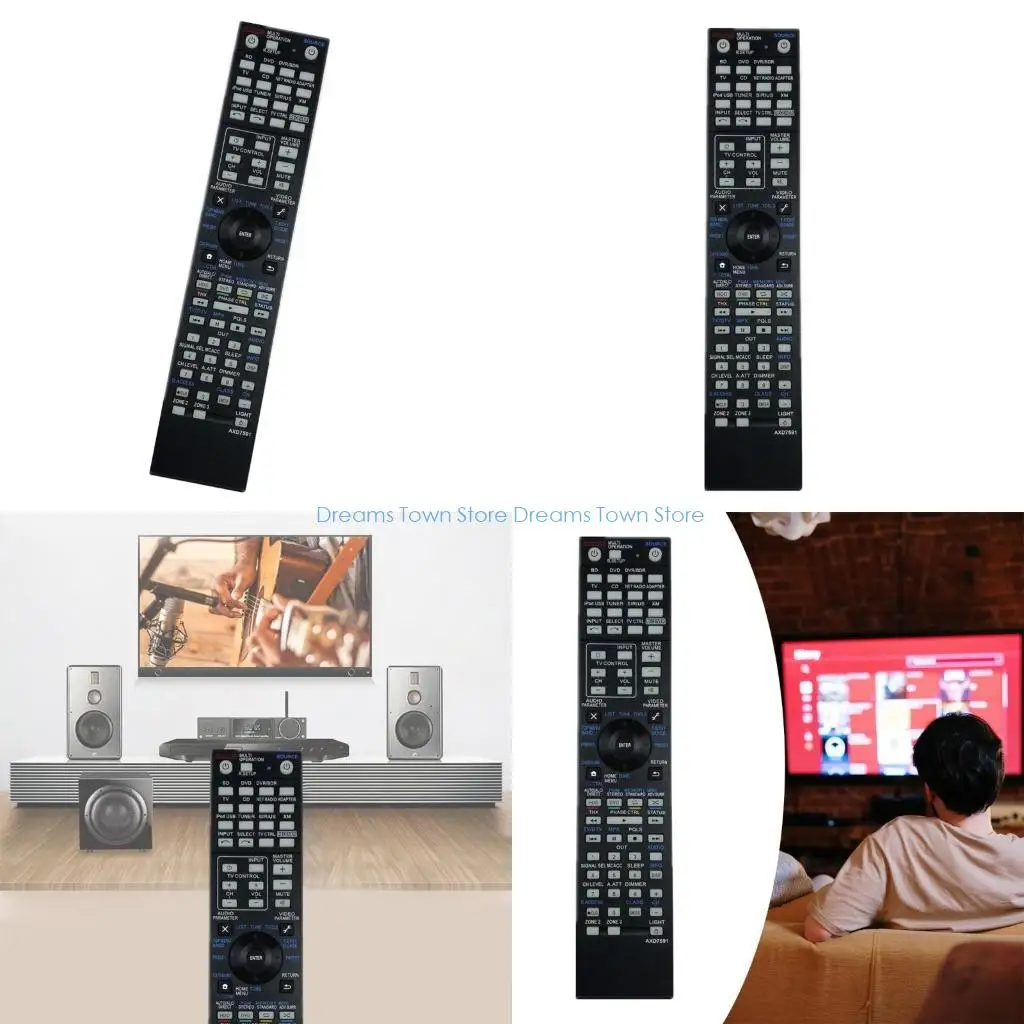 HX6A User Friendly Remote AXD7591 Replacement Remote Control for VSX-1122 VSX-1127