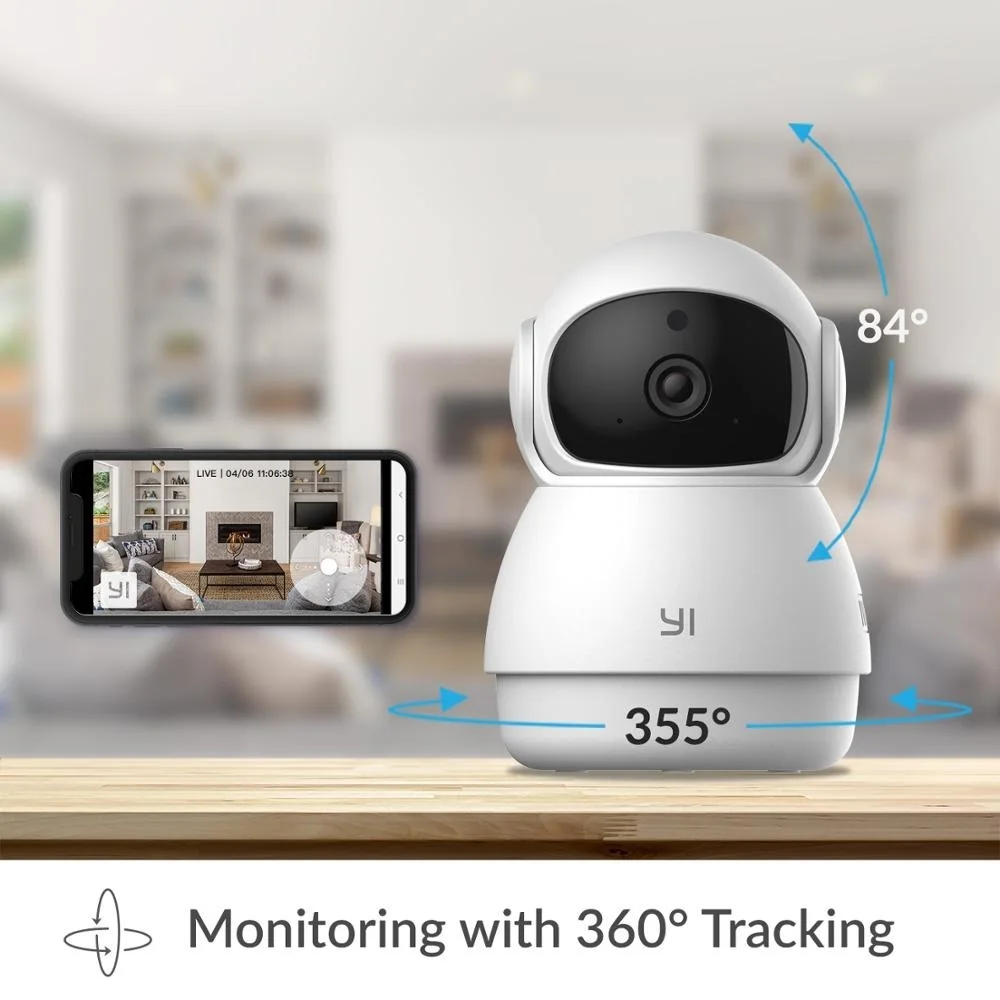 Cámara domo de seguridad para interiores, Webcam IP de 1080p, Wifi, AI, para mascotas, Pan & Tilt, grabadora de vídeo 360