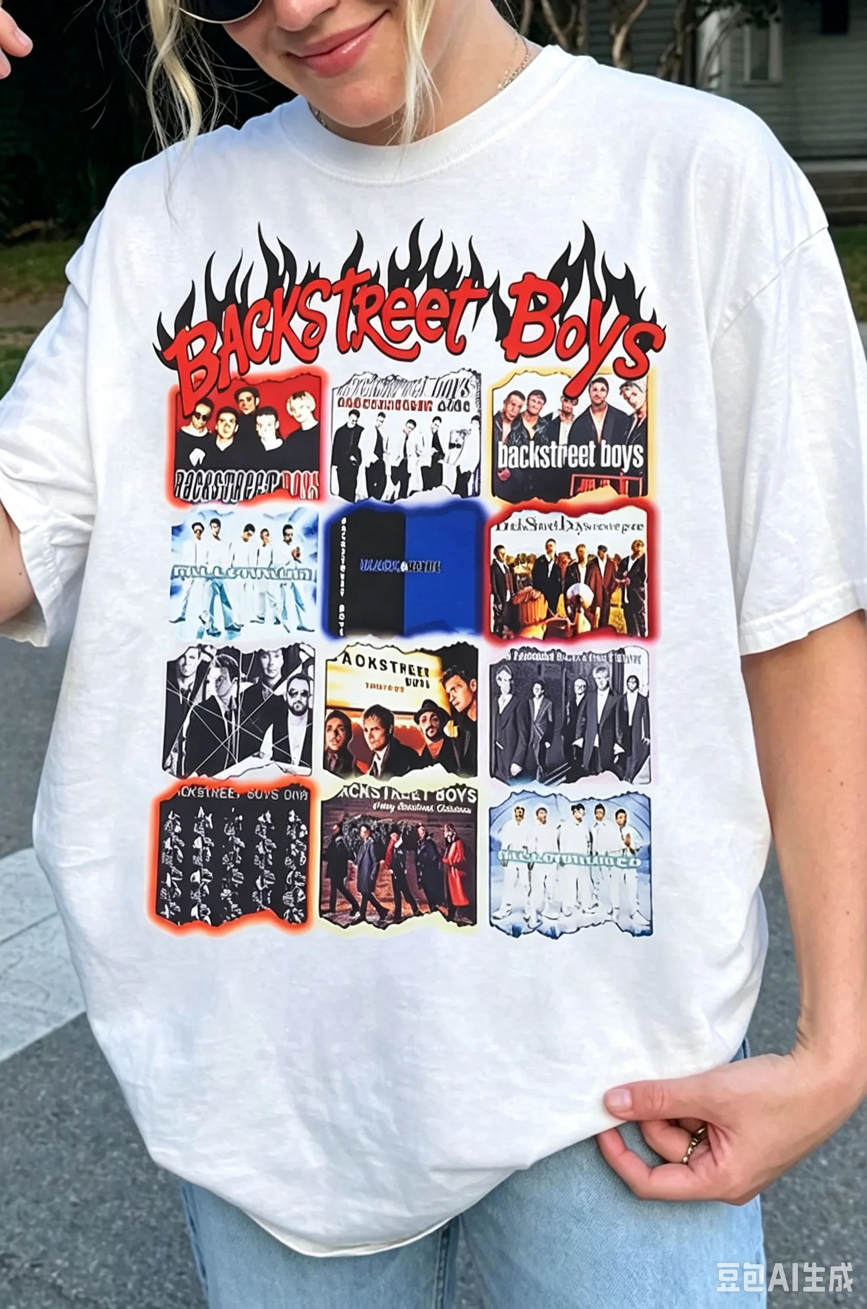 Funny Backstreet Boys T-Shirt Unisex 90s Vintage Tee Shirt Boy Band Mens Womens Throwback Homage T-Shirts Hip Hop Streetwear