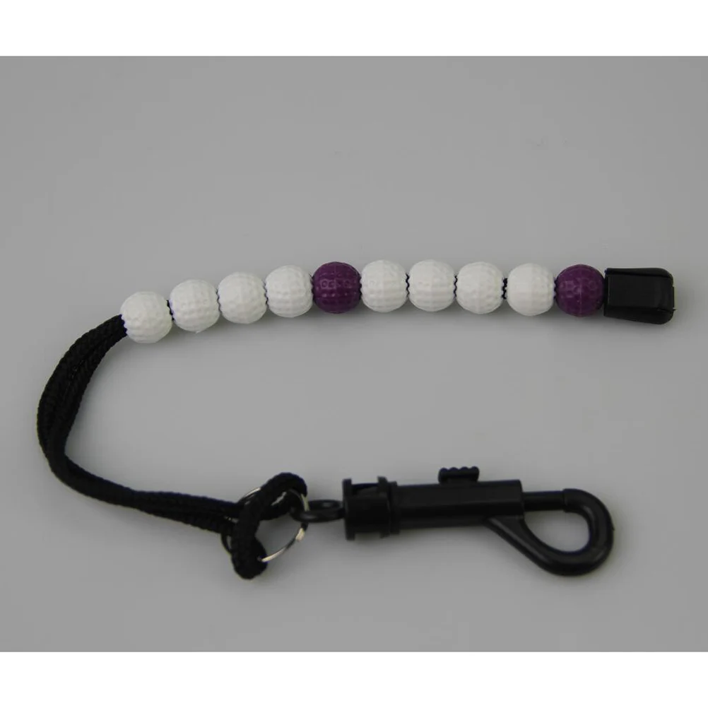 

8pcs Wrist Score Keeper Plastic Golf Beads Count Stroke Braid Counter Durable Clip Easy Attachment Bracelet Women Golf Training