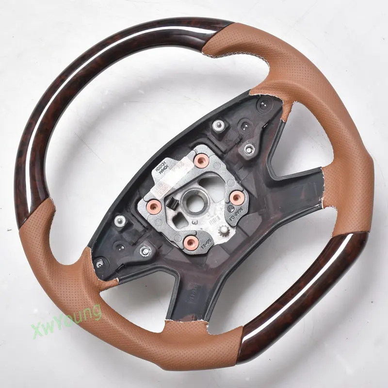 Mahogany Steering Wheel For Mercedes-Benz W164 W251 GL350 GL450 RL350 R320