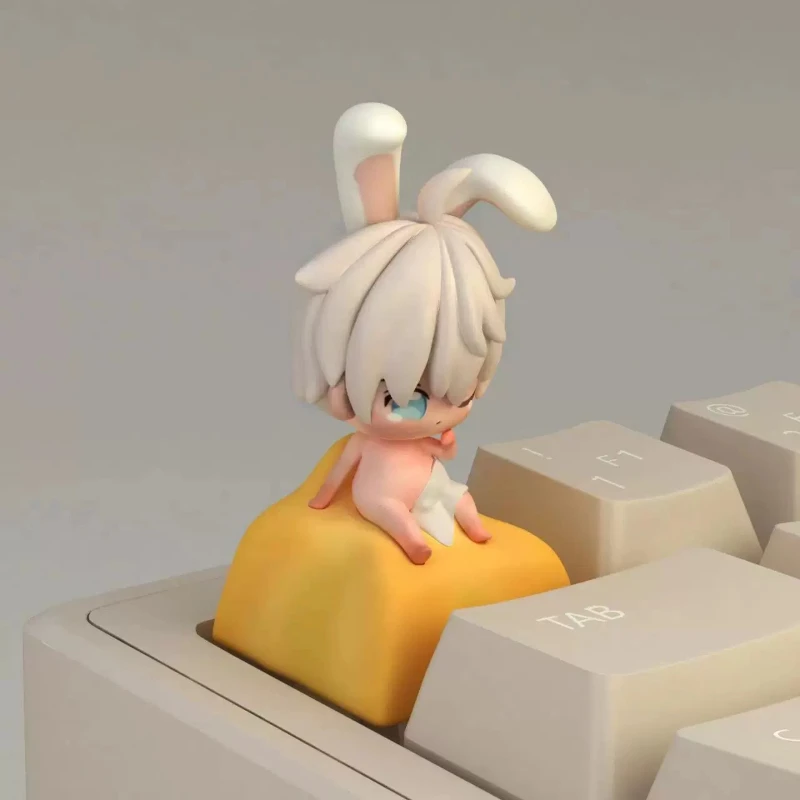 New Love and Deepspace Anime Figure ‌3D Stereo Xavier Personalized Creativity Single Resin Cute Keycaps Mechanical  Keyboard