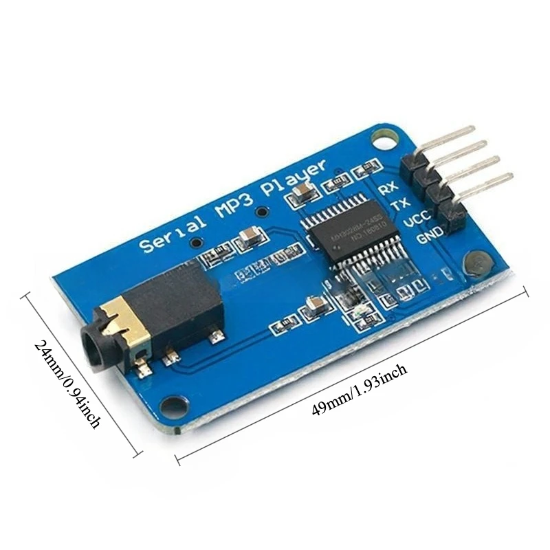 

2pcs YX5300 MP3 Player Module Serial UART Control Voice Audio Player with TF Card Slot for Arduino DIY