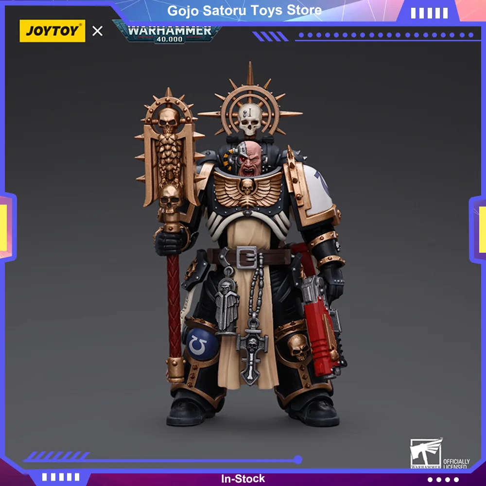 JOYTOY Warhammer 40K 1/18 Action Figure Ultramarines Chaplain Indomitus อะนิเมะคอลเลกชัน Movable Joints ของเล่นเด็กของขวัญ