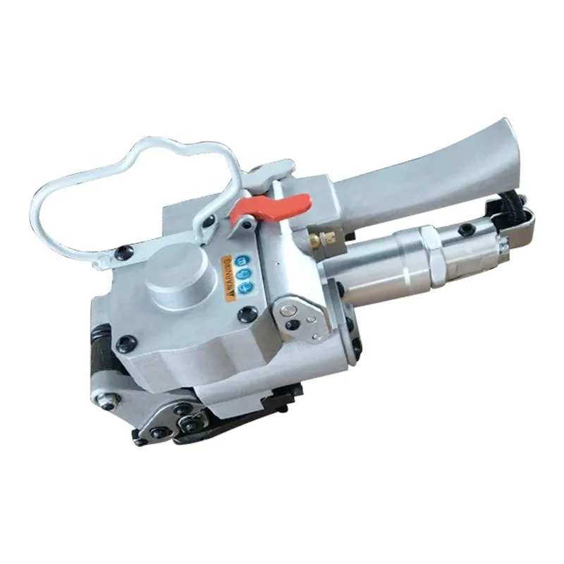 Portable Pneumatic Strapping Machine Automatic Handheld Banding Tool for Steel Strap PET Plastic Steel Belt Packaging Baler