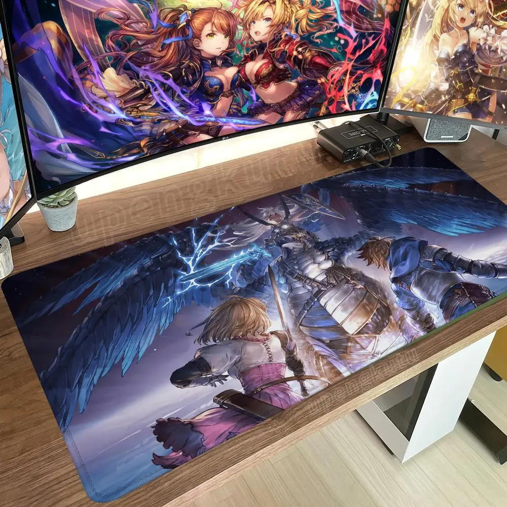 Granblue Fantasy Mouse Pad Anime Mats Computer Mousepad Company Desk Pad Aesthetic Large Gaming Mousepads Office Mat 900x400