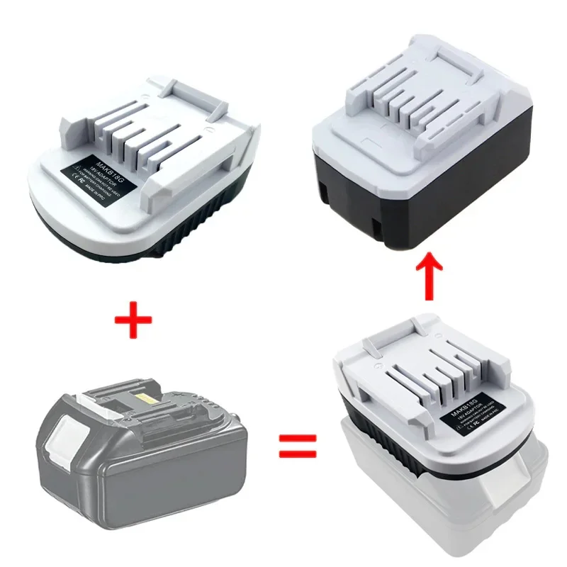 Replacement Adapter for Makita for Bosch for Dewalt for Milwaukee 18V 20V Lithium Battery To for Makita G Series BL1815G Battery