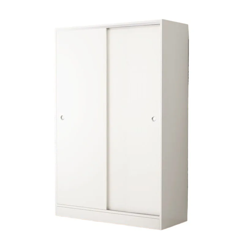 

Sliding door solid wood panel simple storage cabinet, storage wardrobe for home use