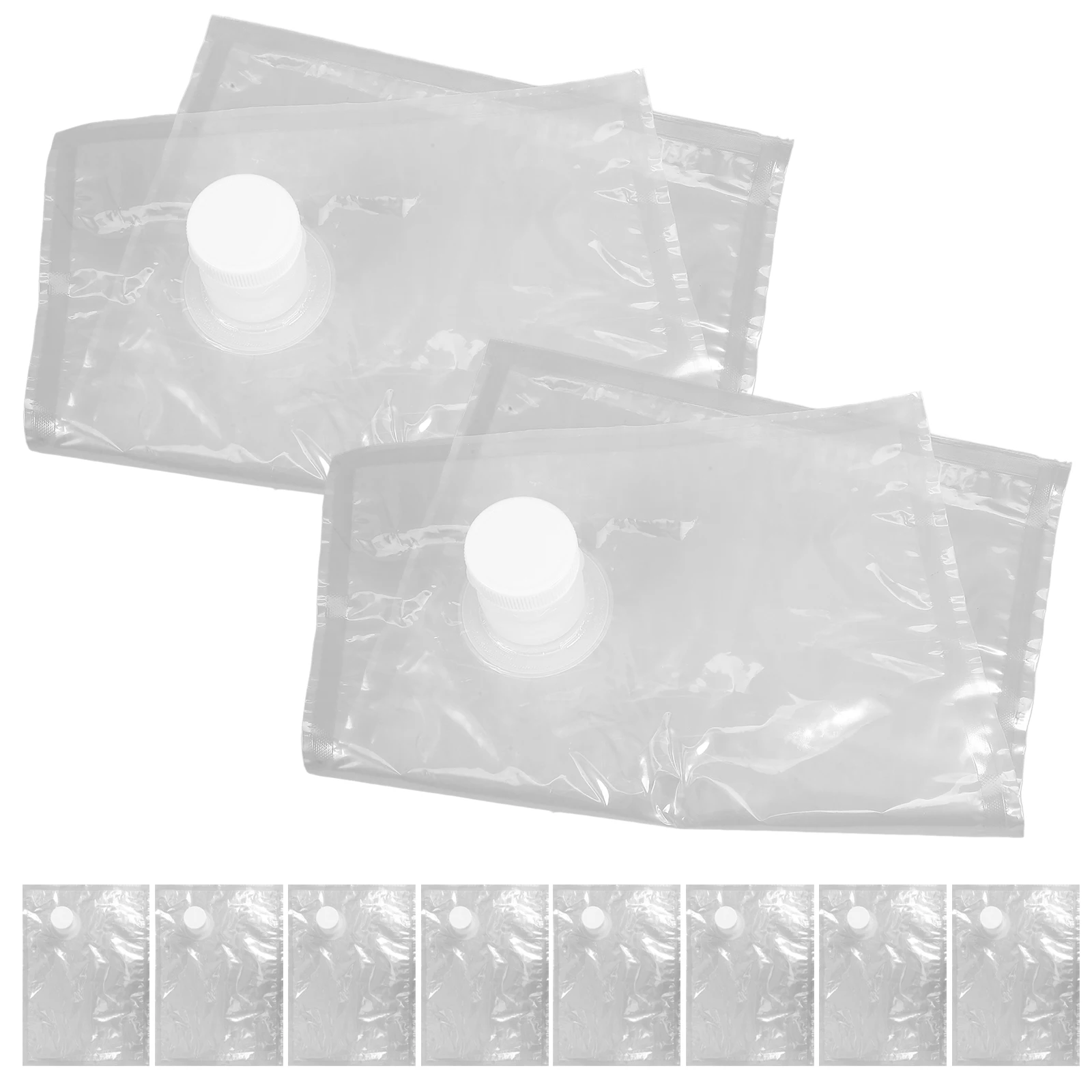 

10pcs Beverage Bags 3L Large Capacity Portable Drink Pouches Leakproof Juice Liquor Storage Bag For Travel Beverages Smoothie