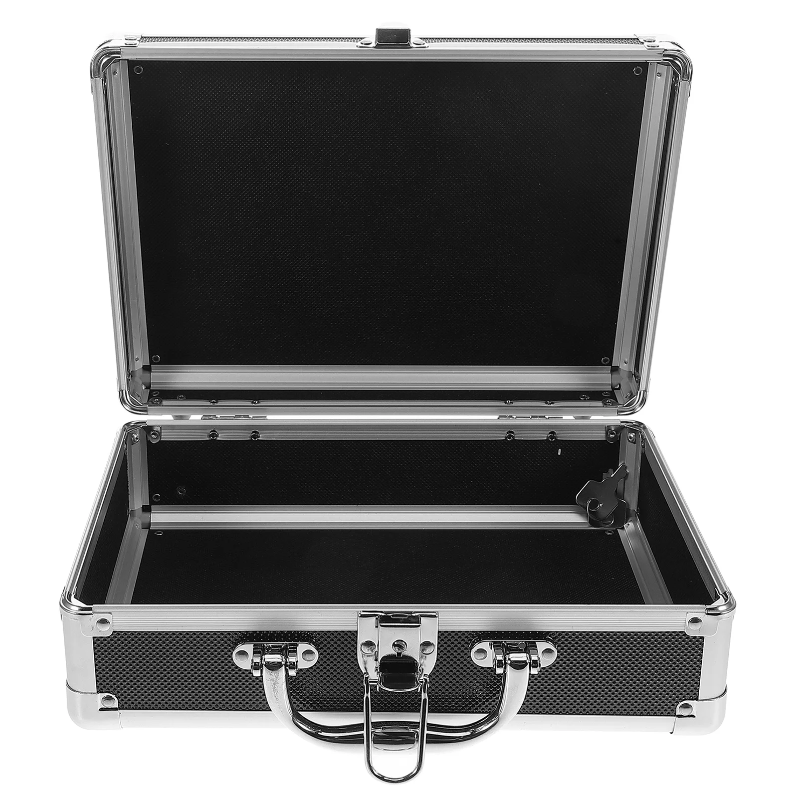 

Aluminum Alloy Toolbox Large Capacity Organizer Safe Lock Portable Metal Tool Case with Handle for Home Use and Craftsman Tools