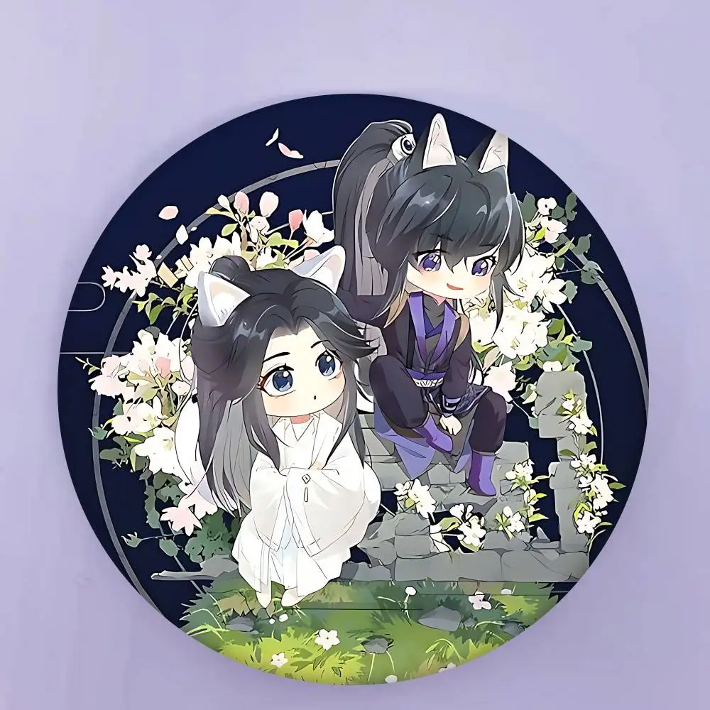 Chu WanningS Mo Ran الكرتون جولة زر دبابيس شعار دبابيس الإبداعية على ظهره الملابس الديكور موضة الكرتون مجوهرات هدايا #2