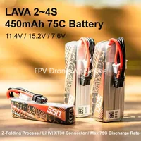 BETAFPV LAVA 2S/3S/4S 450mAh 75C Battery (2PCS)