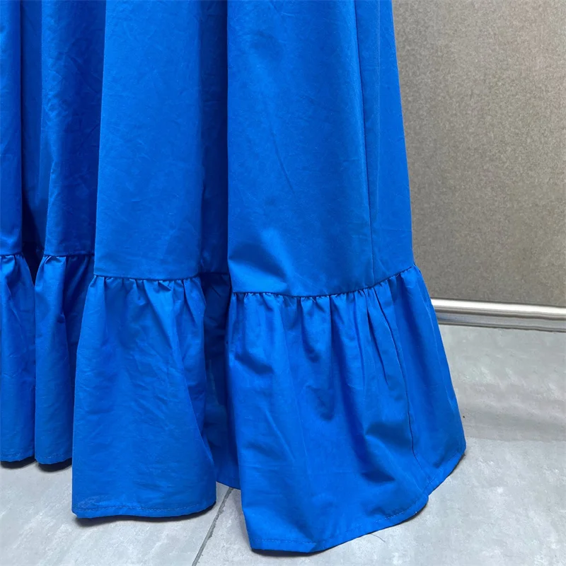 Immagine 7: Abito da donna nuovo con scollo rotondo, vestibilità slim, senza maniche, lungo, per l'autunno 2026, abito da festa senza schienale, in cotone, abiti casual da donna