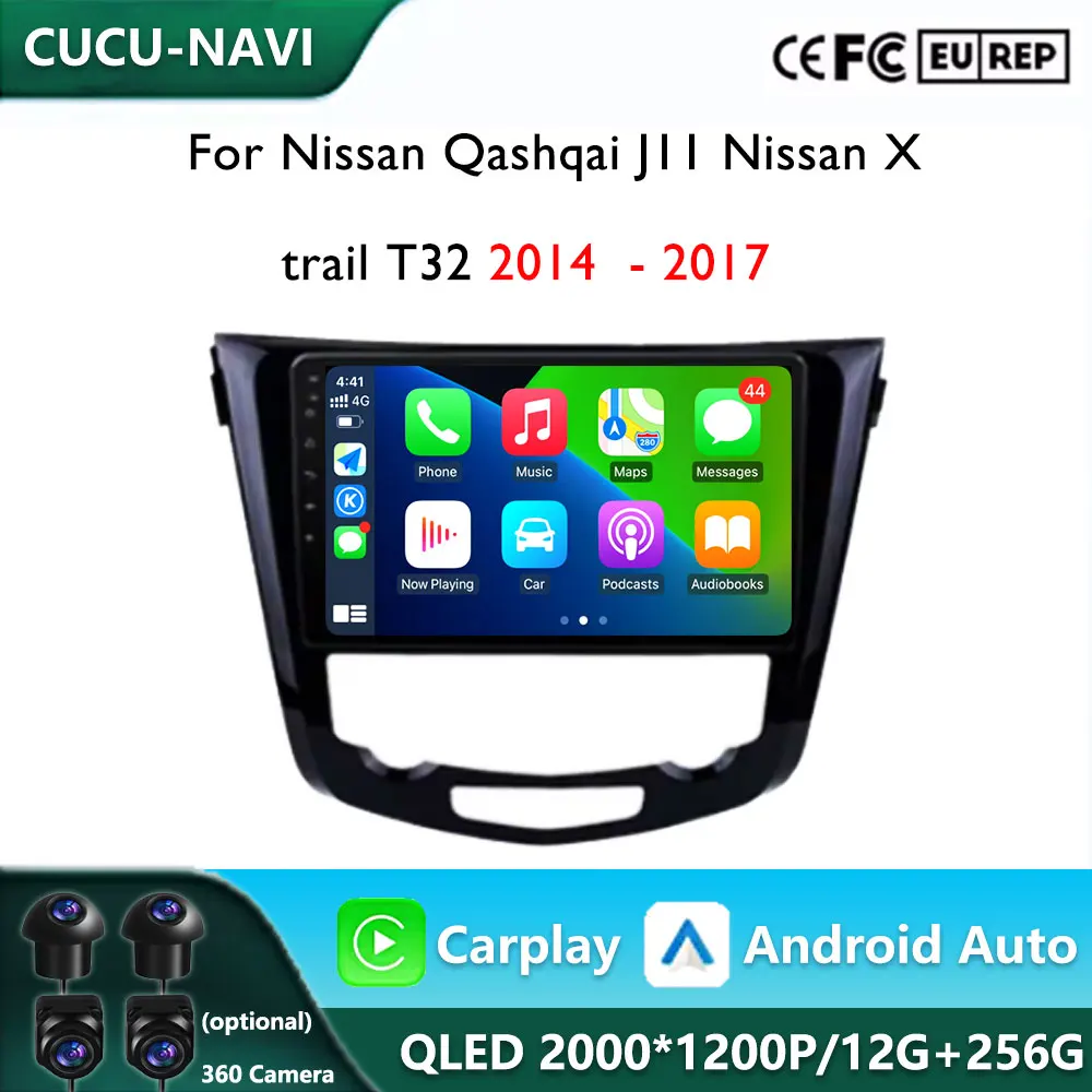 

10.1 '' Android OS for Nissan Qashqai J11 Nissan X trail T32 2014 - 2017 Car Radio Multimedia GPS Navi Wireless Carplay BT 4G