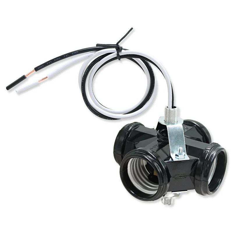E26 Socket 1 to 4 Belt 40cm Lead Replacement Candlestick Base Socket 1 out of 4 sockets