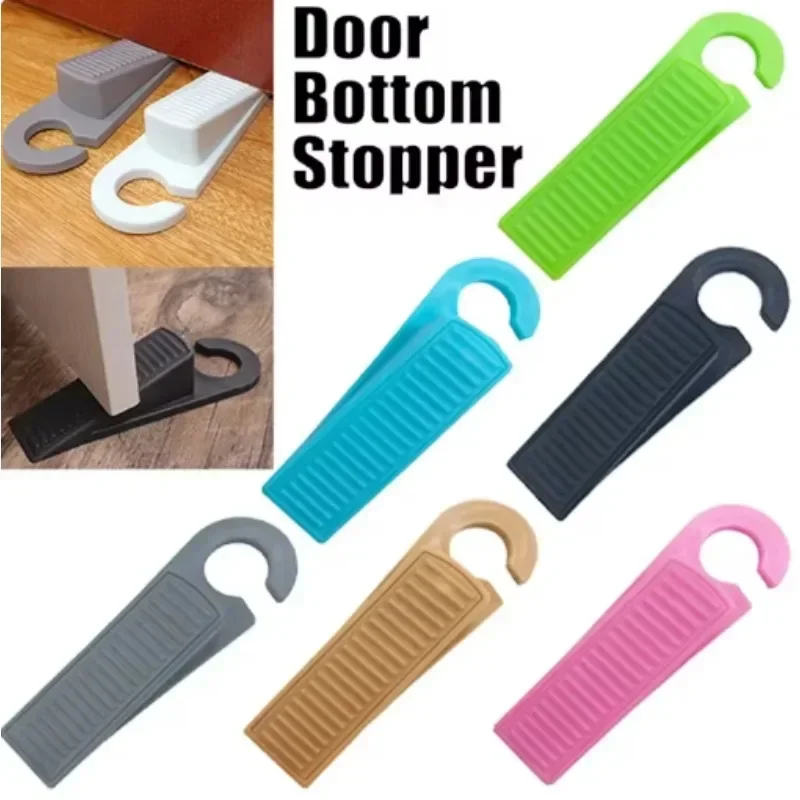 Rubber Wedge Door Stop Stopper Holder Guard Shock Absorbent Safety Protector Home Office Windproof Floor Door Stopper