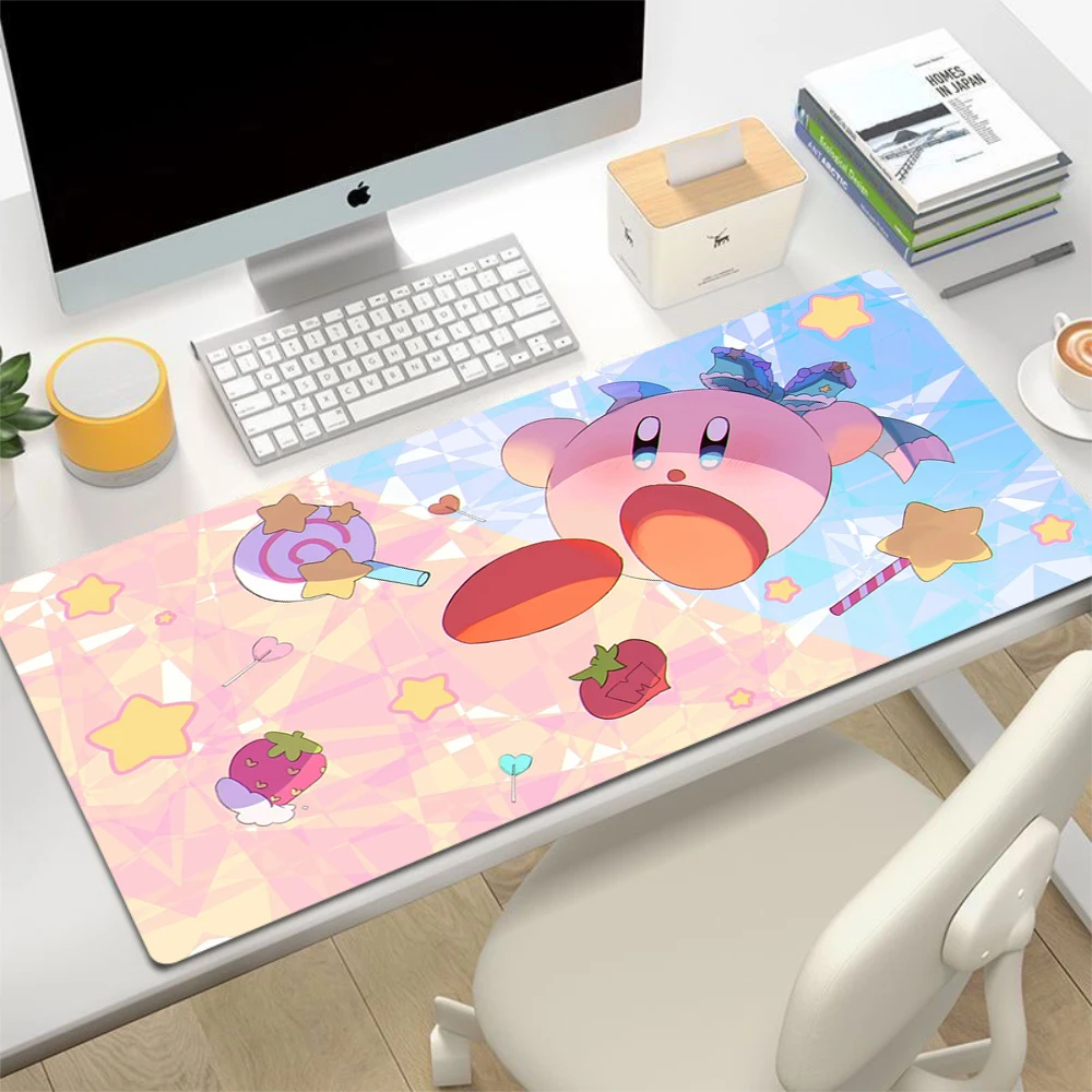 K-Kirbys Mousepad Gamer Gaming Pad for Computer Mouse Desk Mat Accessories Office Mats Keyboard Mause Carpet Speed Rug Non-slip