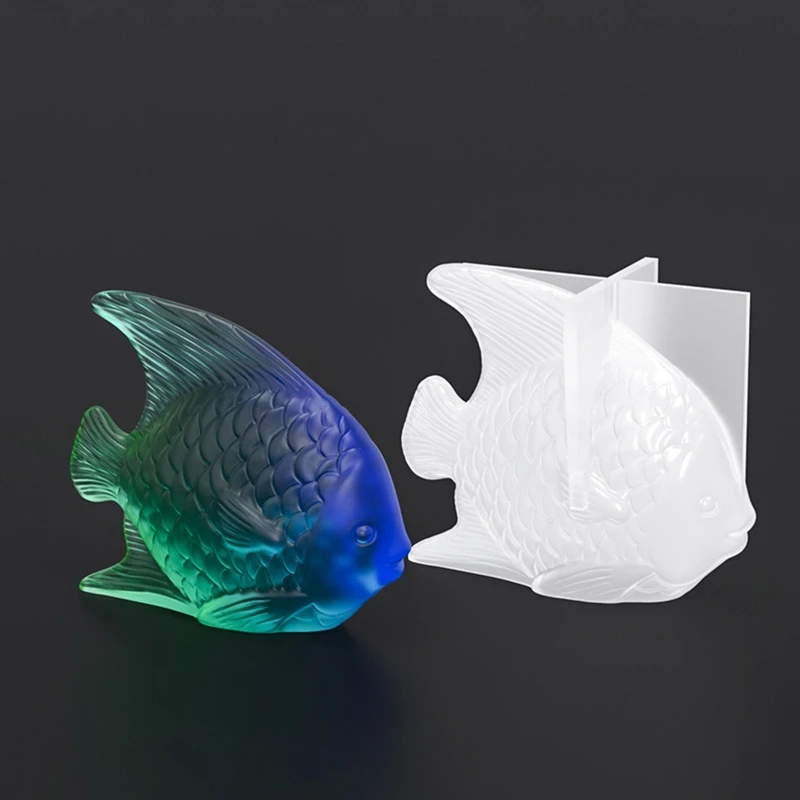 Niedliche Fisch-Silikonformen, Tiere, Seifenformen, 3D-Harzform für DIY-Anhänger, Wohnzimmer, Heimbüro, Dekor für