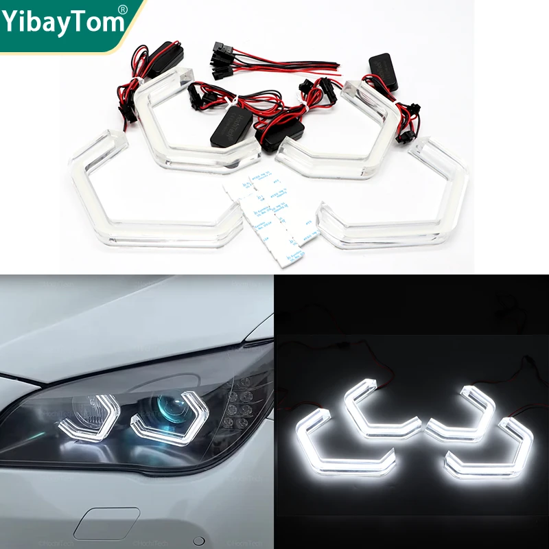 

White Bright DTM M4 Style Led Angel Eyes Rings for BMW 7 Series F01 F02 F03 F04 730i 730Li 740i 750i 750Li 760i 730d 2009-2014