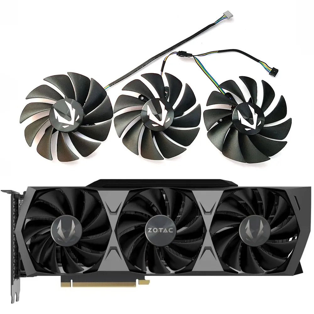 

NEW CF9015H12S GA92S2U RTX 3080 3080TI 3090 Trinity GPU Fan，For ZOTAC RTX 3090 3080 Trinity、RTX 3070 Video card cooling fan