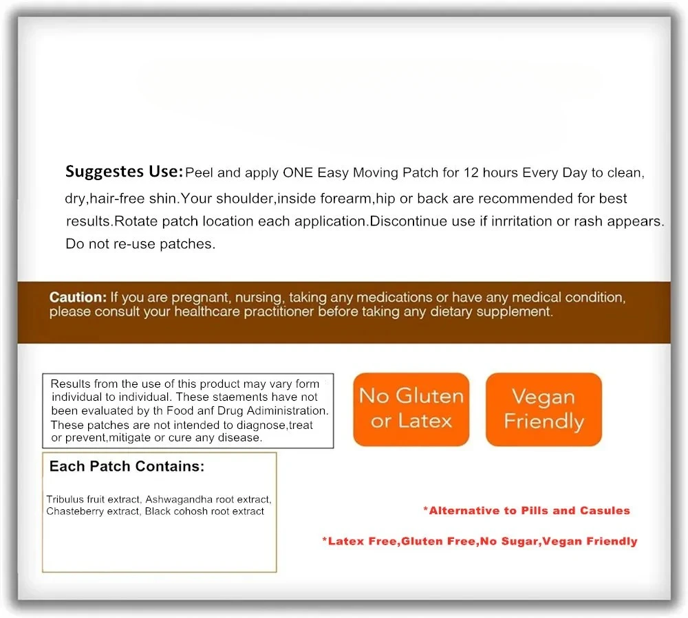 Hormone Balance Transdermal Patches For Relief For Fatigue,mood Swings, Support For Pms,menopause, Pmdd 30 Patches