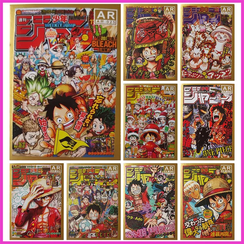 Anime ONE PIECE Rare AR Refraction Foil Luffy Nami Ace Law Franky Robin Zoro Toys for boys Collectible Cards Birthday Present