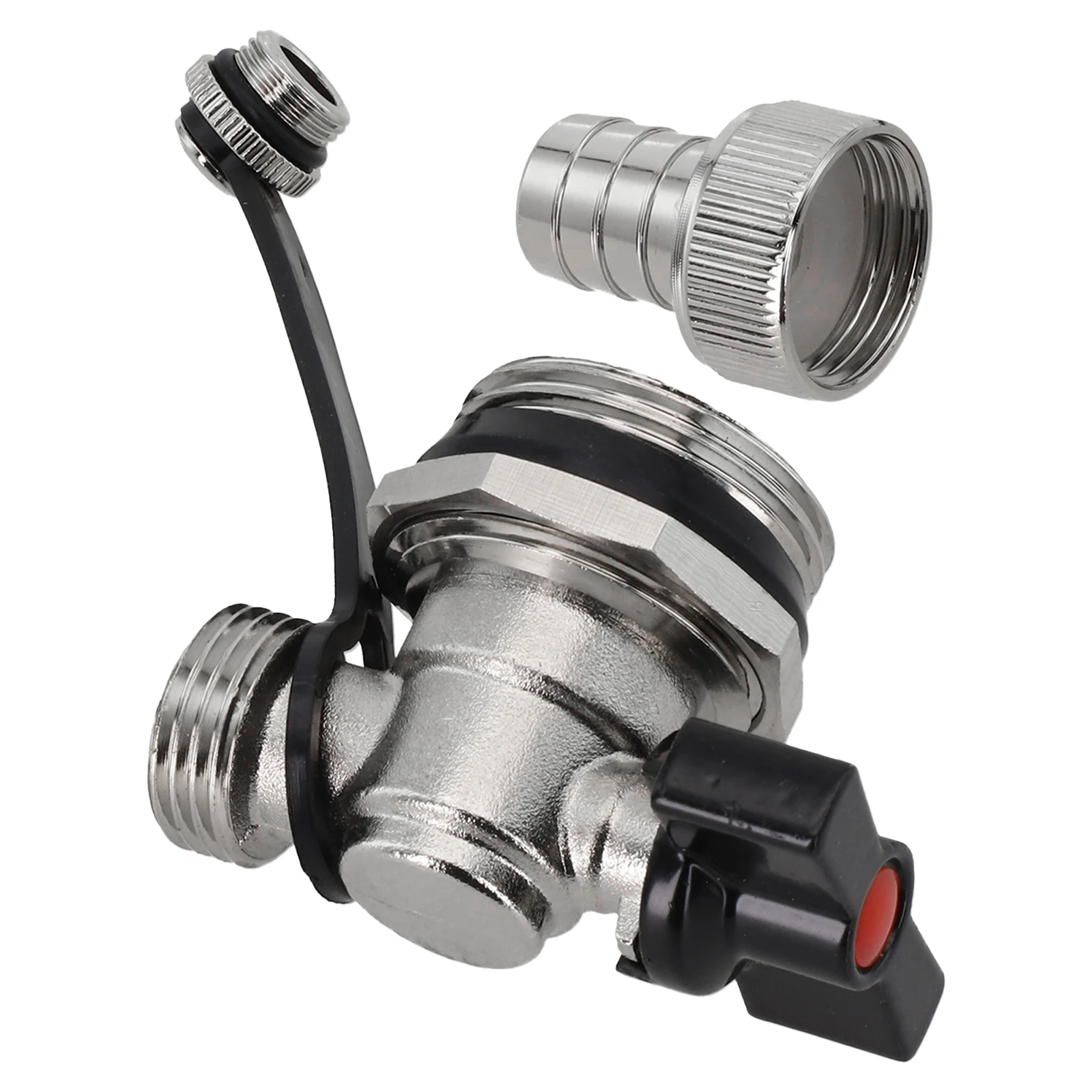 G1 DN25 Brass Heating Valve Residential And Commercial Use Solid Brass Material Versatile Plumbing Application