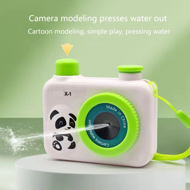 Jouet de pulvérisation d'eau avec caméra de dessin animé pour enfants ; Jeux d'été en plein air et cadeaux de fête sportive.