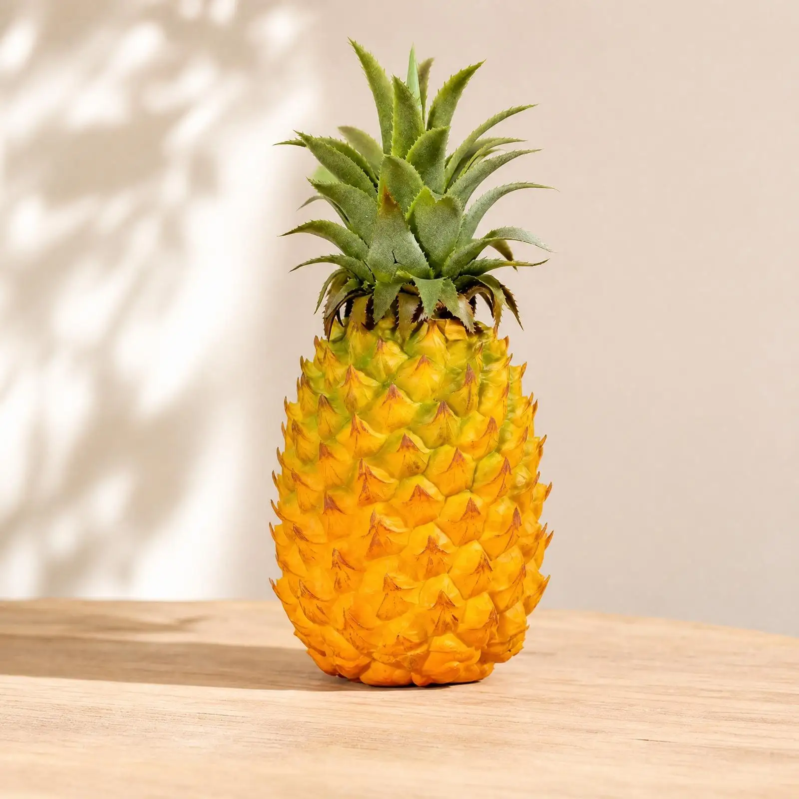 Realistic Soft PVC Artificial Pineapple Fake Fruit Decoration Industrial Pineapple Model for Shelf Styling and Fruit Display
