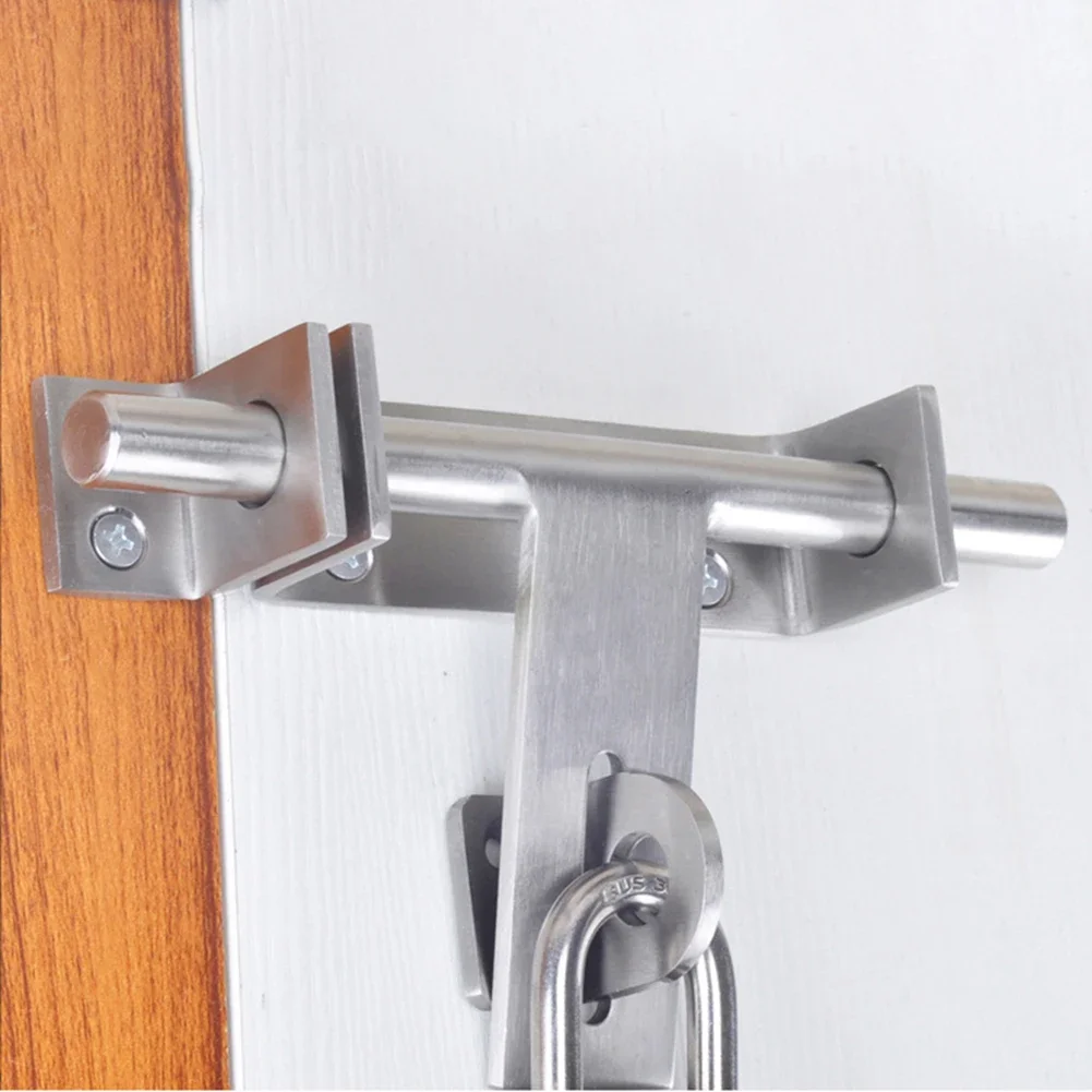 

Bolt Lock Deadbolt Lock 304 Stainless Steel Long Service Life Sliding Bolt Latch Steel Bolt Thickened Stainless