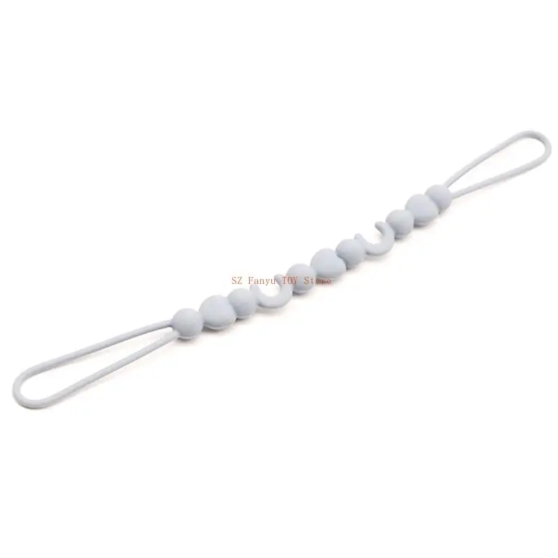 96GC قابل للتعديل مكافحة قطرة حزام حامل لعبة الطفل عضاضة كليب حامل لهاية سيليكون #4