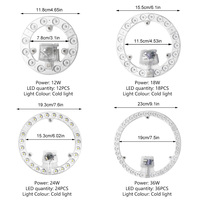 Led Module 220V Ceiling Light Led Panel Board 12W 18W 24W 36W Replacement Led For Lamp Ceiling Fan Wall Lamp Round Module