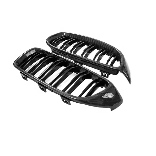 

Automotive front bumper central carbon fiber grille grille for F32 F33 F36 F80 F82 F83 2014-2017