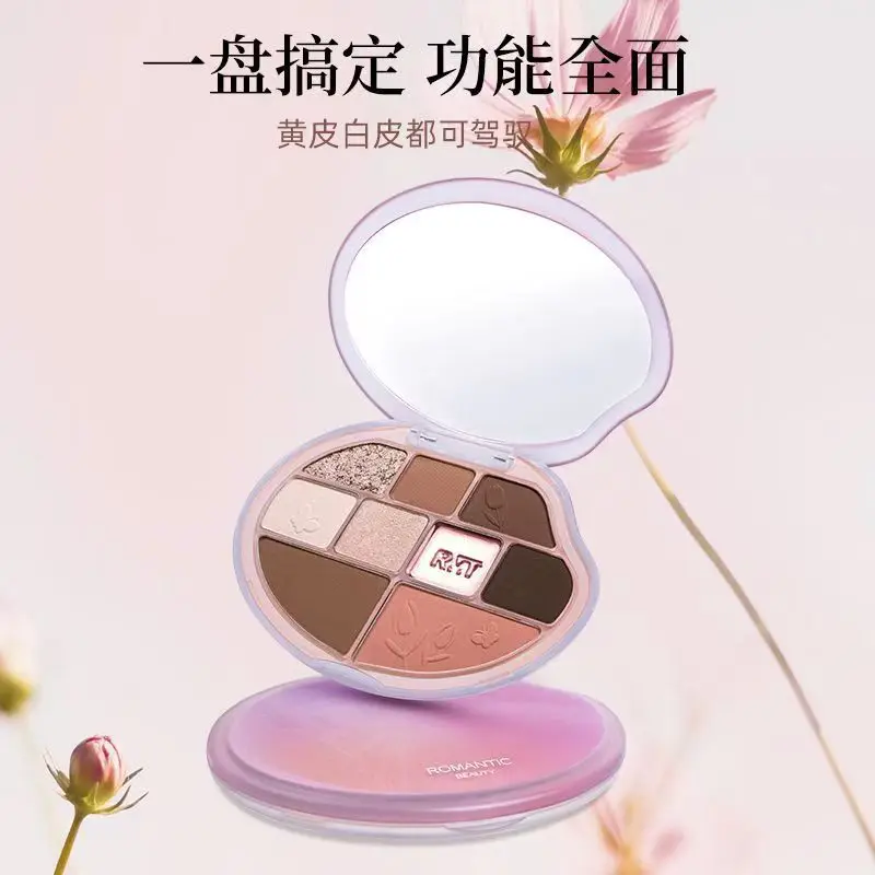 RMT Cosmetics Panel do makijażu twarzy z efektem liftingu, 9 kolorów, cień do powiek z efektem wysokiej połysku, kompleksowy panel do makijażu twarzy z efektem liftingu, długotrwały makijaż