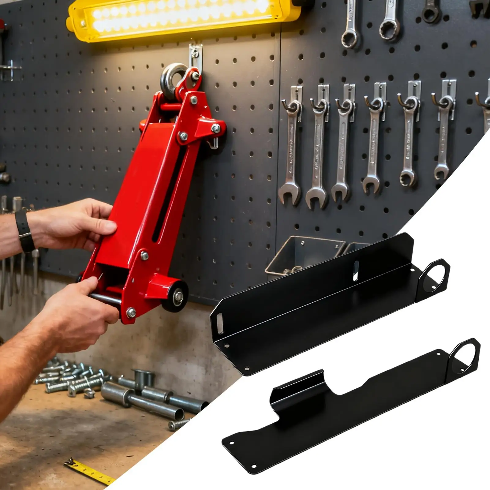 

Напольный домкрат, настенное крепление, сверхмощный металлический безопасный органайзер для хранения инструментов, подставки для домкрата, башня, гаражный инструмент для магазина, домашней мастерской, цемент