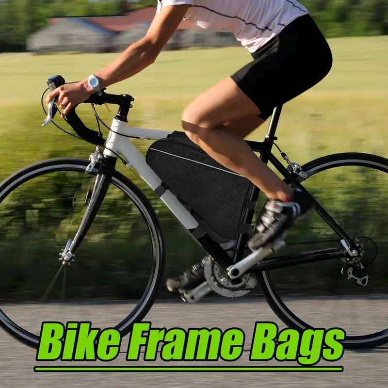 Frame Bag For Bike Waterproof Nylon Storage Bag For Bike Lightweight Versatile Reusable Storage Pack For Trip Outing Biking