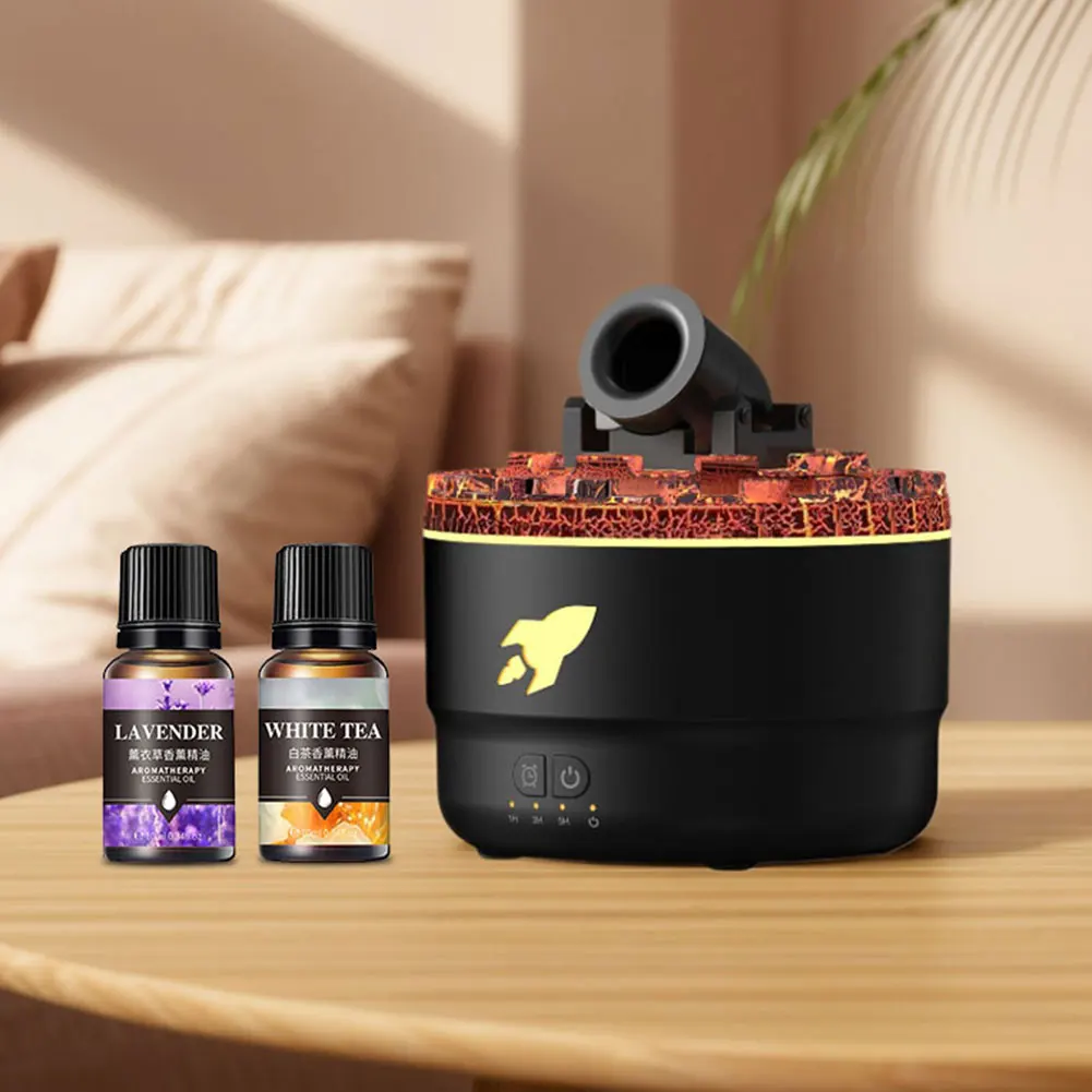 Cannon Blast Aroma Humidifier Essential Oil Diffuser Air Humidifier for Bedroom (US Black)