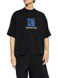 VTM/ Viteme 25SS New VET Letter-printed Men's and Women's Loose Short Sleeve T-shirt High Quality Luxury Brand
