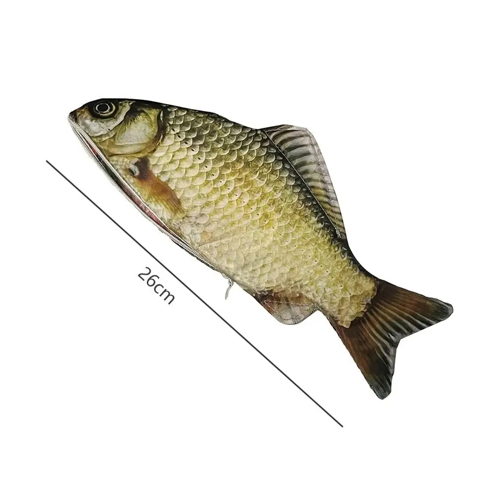 Astuccio per penne di grande capacità di alta qualità, simulato carpa crucian, astuccio multifunzionale, organizzatore di cancelleria, ufficio scolastico