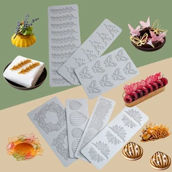 Meibum Sugarcraft Silicone Pad Butterfly and Leaves Design Lace Mat Silicone Cake Molds Chocolate Dessert Decorating Tools