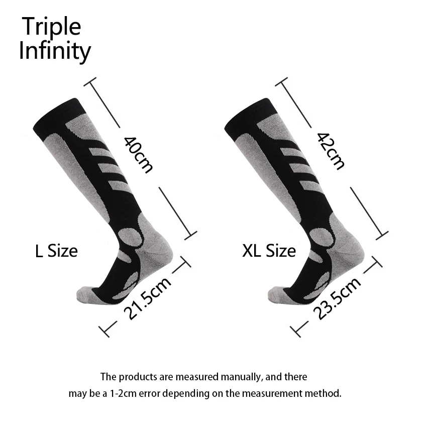 الشتاء الدافئة التزلج الجوارب للرجال مرونة رشاقته المضادة للانزلاق القطن الحراري الجوارب الطويلة الرياضة في الهواء الطلق المشي لمسافات طويلة التزلج الجوارب حجم كبير