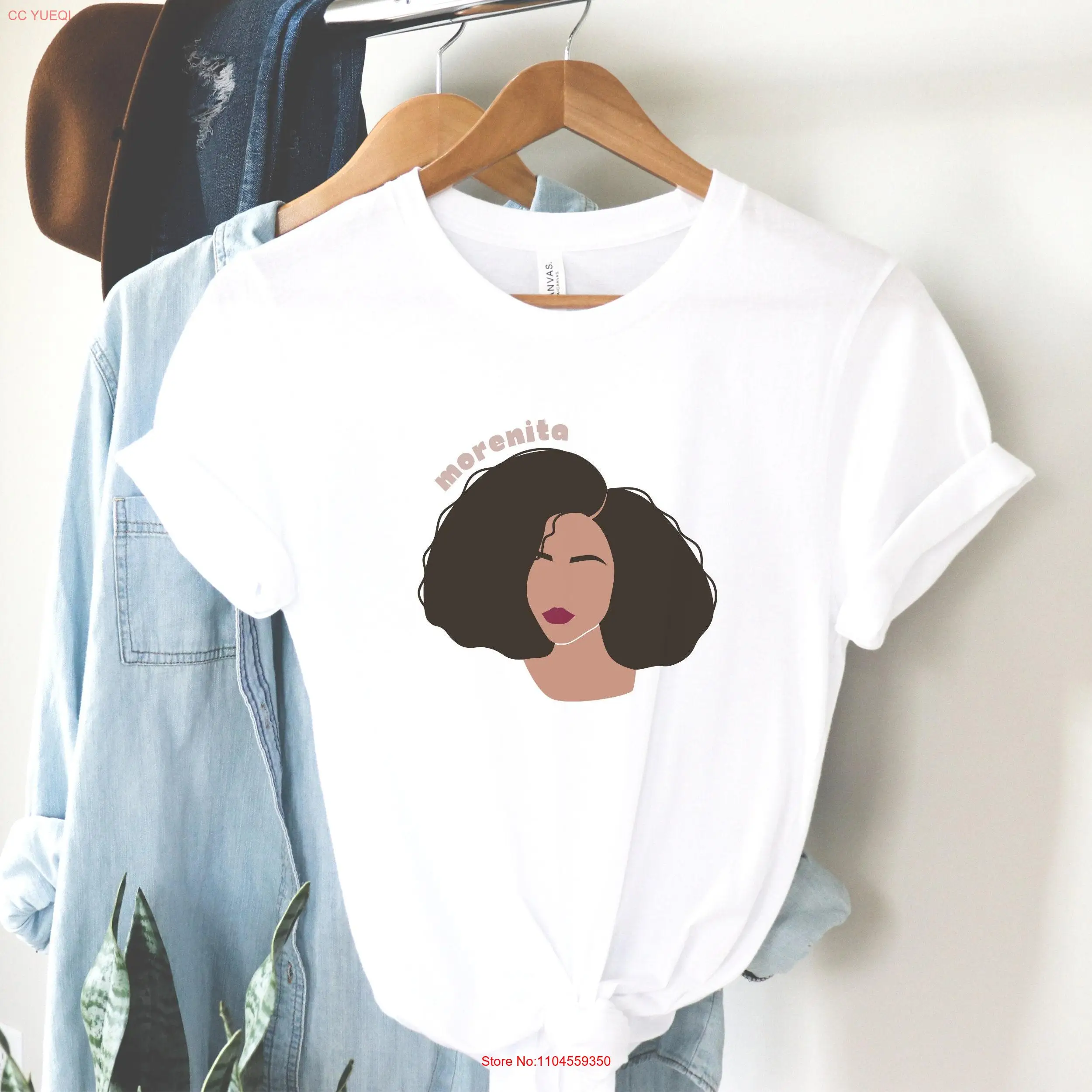 Latina T shirt Hispanic Afro Morena Morenita Latino Pride Mujer Melanin long or short sleeves