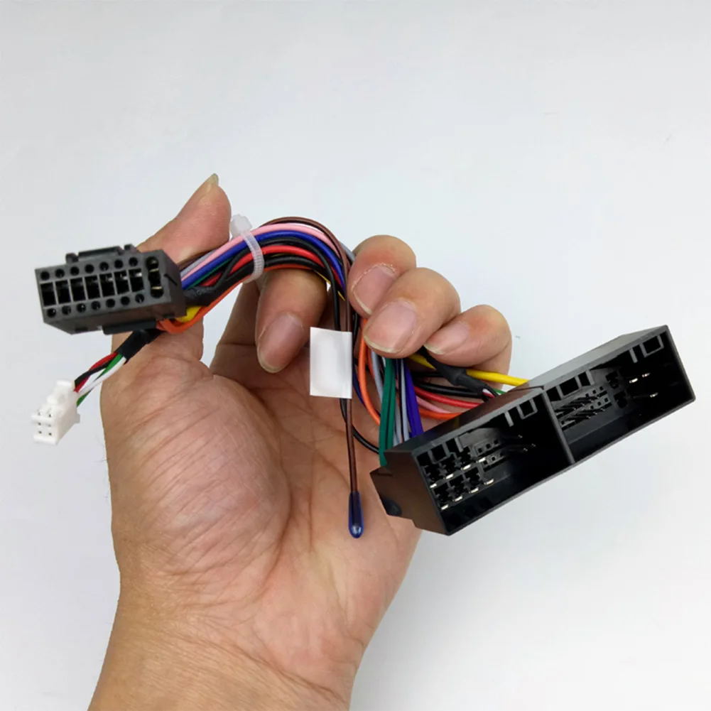 Car Radio Power Cord 16 Pin Wiring Harness for Android Head Unit Adapter Compatible with Select For Hyundai Models