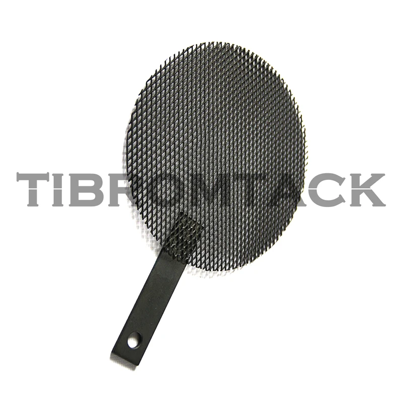 MMO Titanium Anode with Plate Post, Laboratory Ruthenium-Iridium Coated Titanium Mesh, 100mm, Plate Post